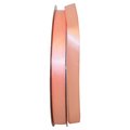 Reliant Ribbon 0.625 in. 100 Yards Double Face Satin Ribbon, Peach 4950-062-03C